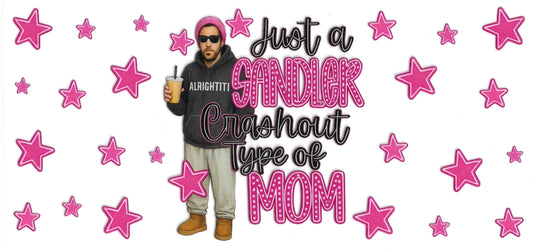 321 - Just Sandler crash out type of mom UV-DTF 16oz Cup Wrap