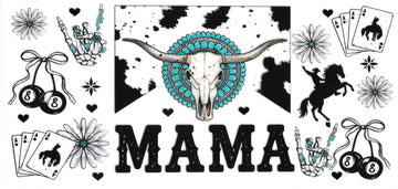 344 - Western Mama UV-DTF 16oz Cup Wrap