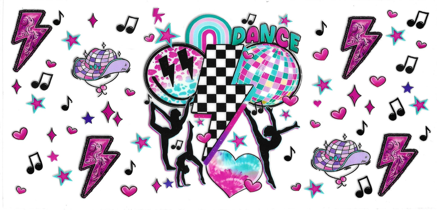 295 - Dance UV-DTF 16oz Cup Wrap