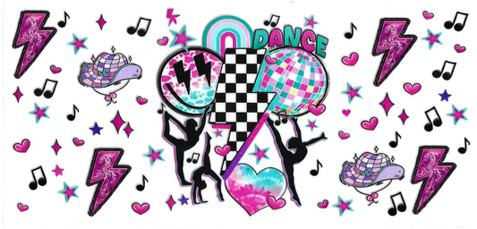 295 - Dance UV-DTF 16oz Cup Wrap