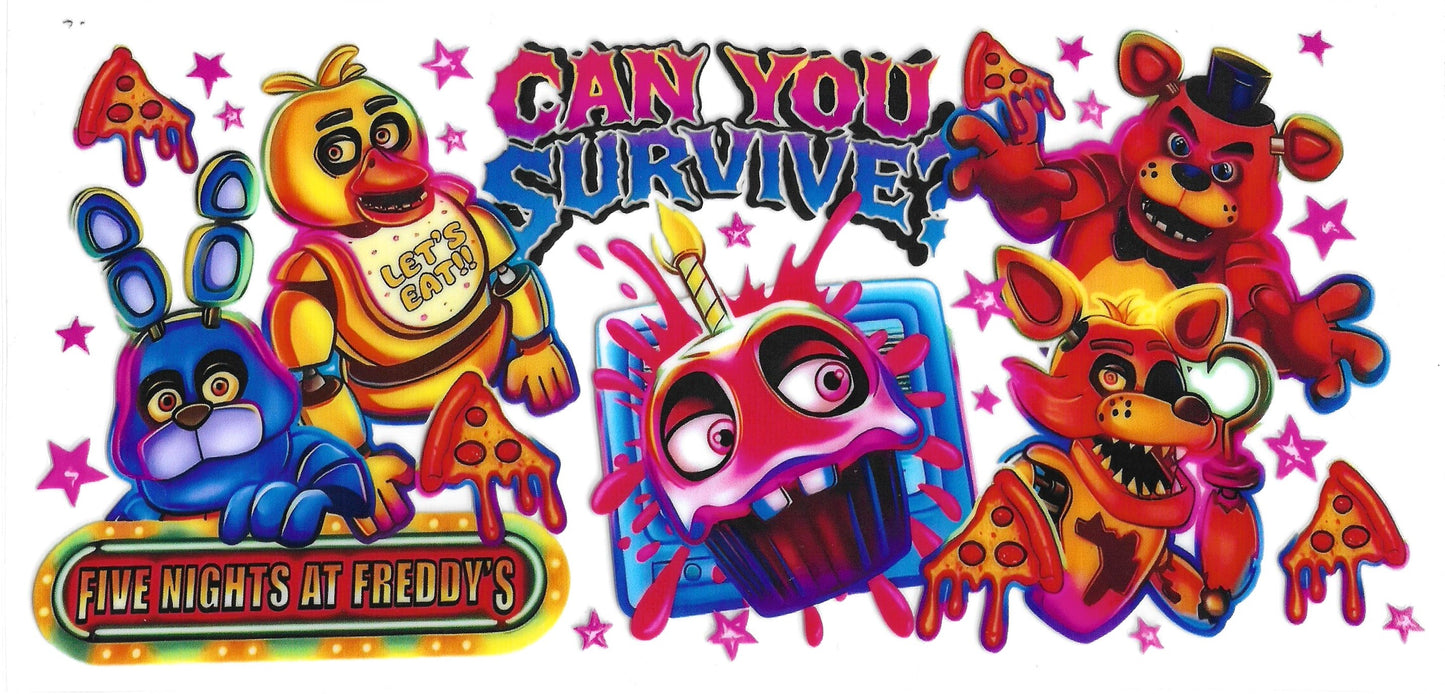 289 - Five Knights at Freddy's UV-DTF 16oz Cup Wrap
