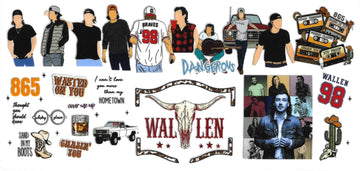 283 - Morgan Wallen UV-DTF 16oz Cup Wrap