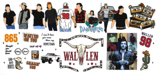 283 - Morgan Wallen UV-DTF 16oz Cup Wrap