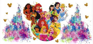 268 - Disney Princess's UV-DTF 16oz Cup Wrap