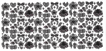 257 - Girly Pattern UV-DTF 16oz Cup Wrap