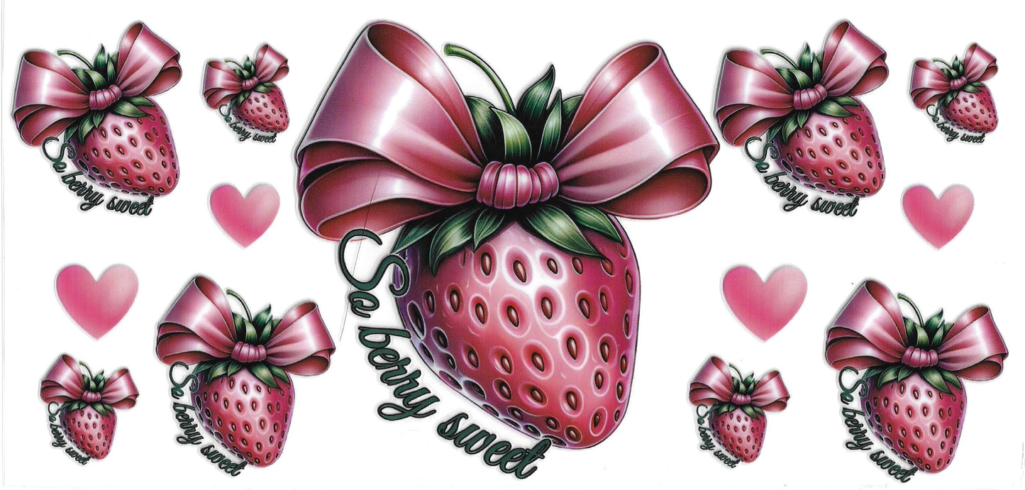 256 - So berry sweet UV-DTF 16oz Cup Wrap