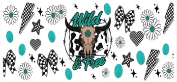 249 - Wild & Free UV-DTF 16oz Cup Wrap