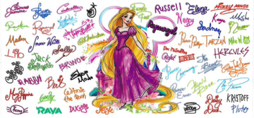 242 - Rupunzel UV-DTF 16oz Cup Wrap