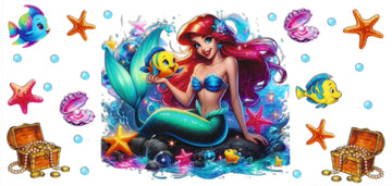 240 - The little Mermaid UV-DTF 16oz Cup Wrap
