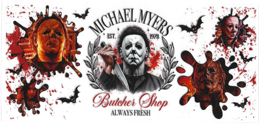 235 - Micheal Myers UV-DTF 16oz Cup Wrap