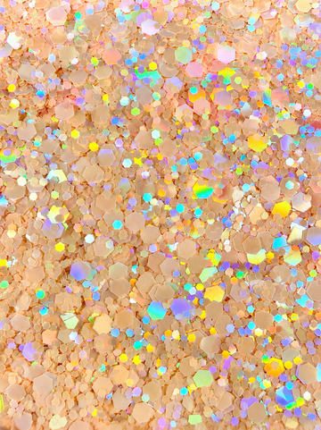 Passive Peach - Chunky Glitter