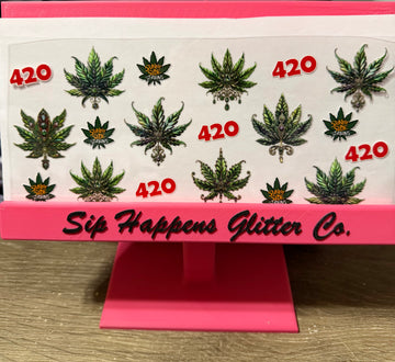 4004 - 420 leaves UV-DTF 16oz Cup Wrap