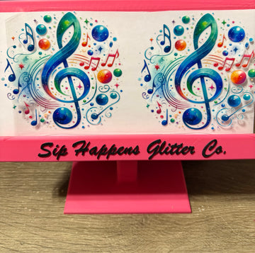 3977 - Music note UV-DTF 16oz Cup Wrap