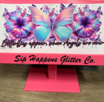 4204 - Butterflies appear when angels are near UV-DTF 16oz Cup Wrap