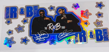 1709 - The R&B tour holographic UV-DTF 16oz Cup Wrap
