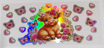 1706 - Highland cow UV-DTF 16oz Cup Wrap
