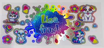 1700 - Lisa Frank holographic UV-DTF 16oz Cup Wrap