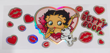 1699 - Betty Boop holographic UV-DTF 16oz Cup Wrap