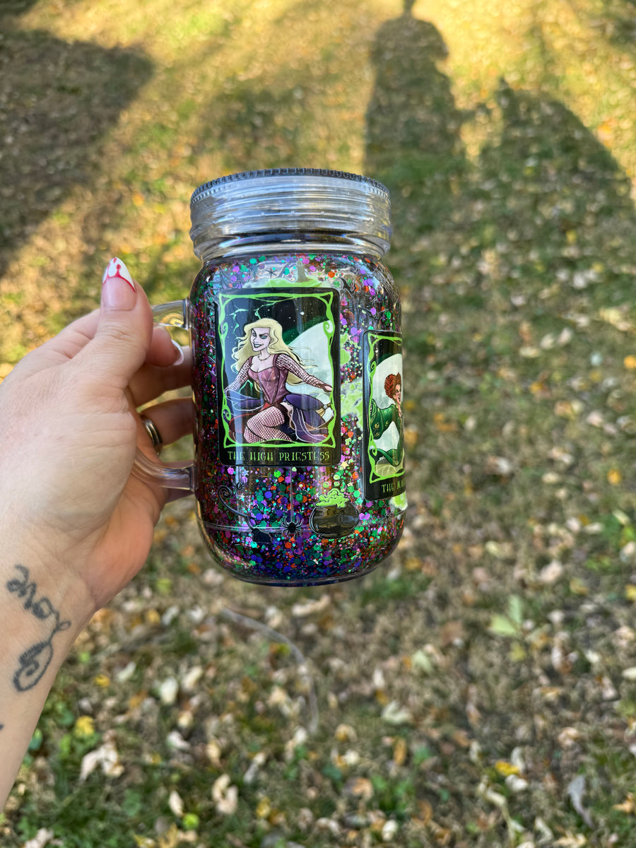 Hocus Pocus 20oz Mason Jar SnowGlobe Cup