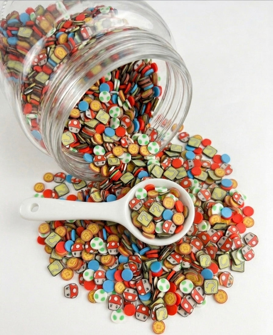 Mario Bros Mix - Polymer Clay (Not Edible) 5mm 30g bag