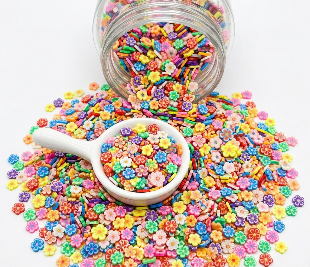 Flower Mix Polymer Clay (Not Edible) 5mm 30g bags