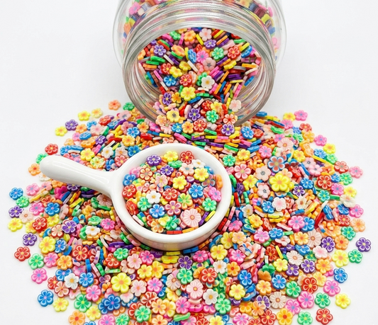 Flower Mix Polymer Clay (Not Edible) 5mm 30g bags