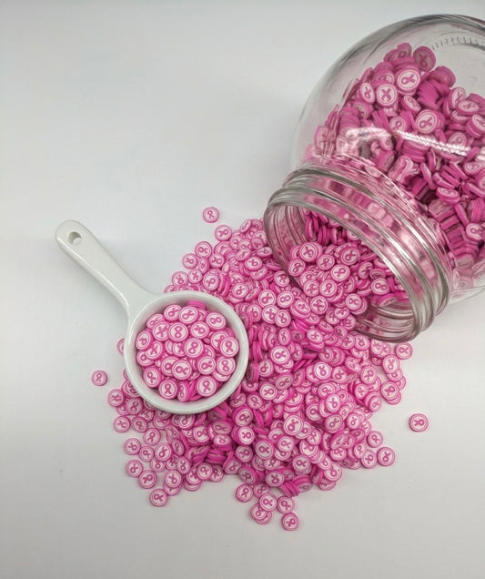 Breast Cancer Ribbon - Polymer Clay (Not Edible) 5mm 30g bags