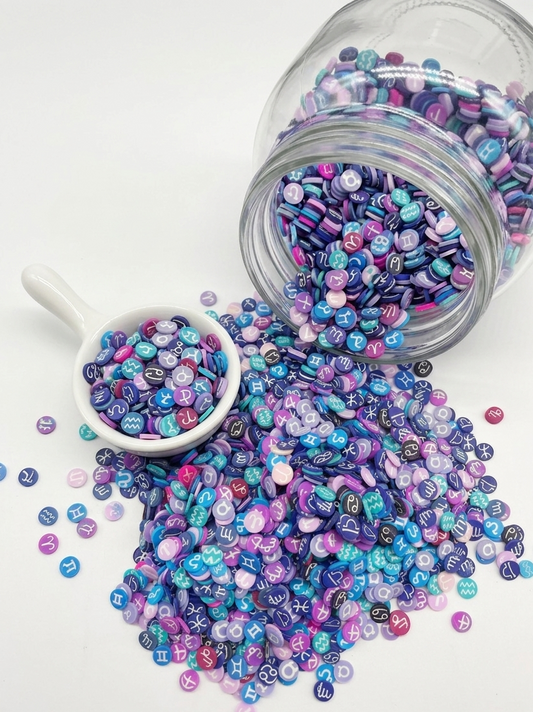 Zodiac Mix - Polymer Clay (Not Edible) 5mm 30g bag