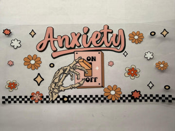 431 - Anxiety UV-DTF 16oz Cup Wrap