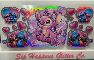 4271 - Angel  Holographic UV-DTF 16oz Cup Wrap