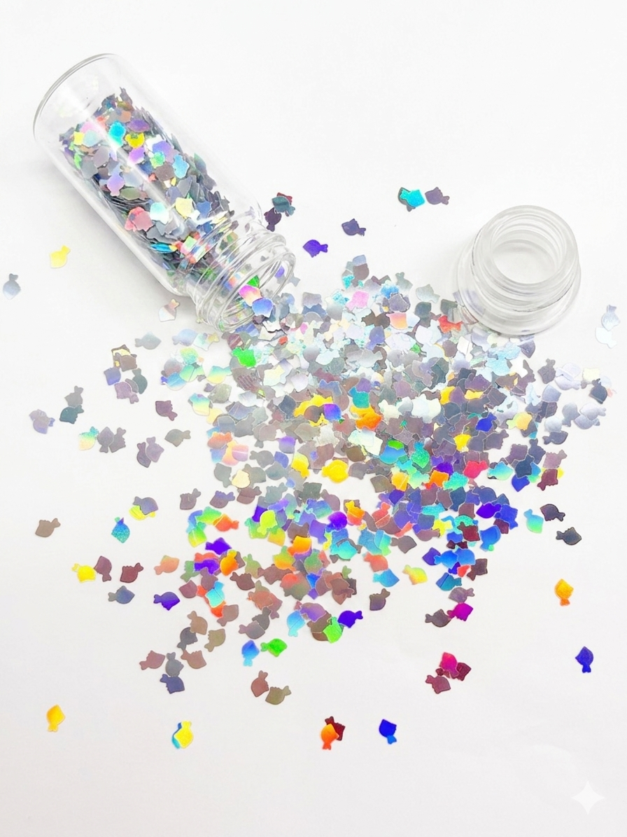 Holographic Fish Shape Glitter