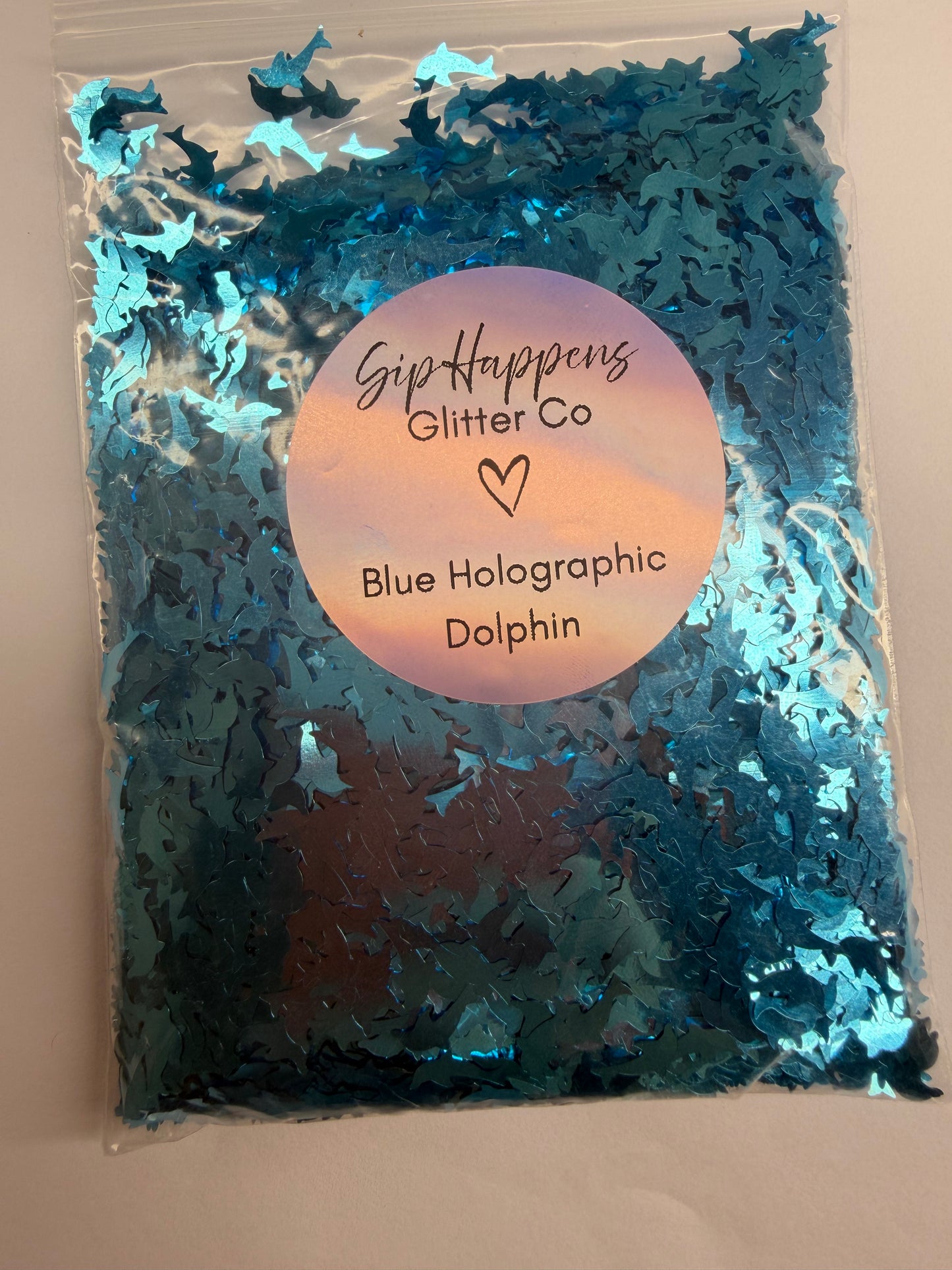 Holographic Dolphin Shape Glitter