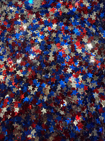 Red, Blue, Silver Stars