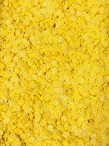Lemon Polymer Clay (Not Editable) 5mm