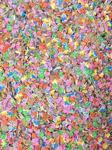 Fish Mix  Polymer Clay (Not Editable) 5mm
