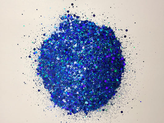 Deep Blue Dust - Chunky Glitter