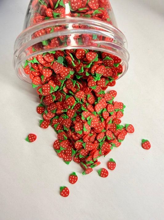 Strawberry Polymer Clay (Not Edible) 5mm 10g bags