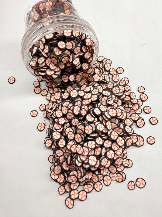 Baseball Polymer Clay (Not Edible) 5mm 10g bag