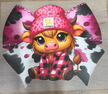 Highland cow bow - Shirt Transfer