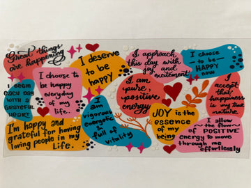 3713 - I deserve to be happy UV-DTF 16oz Cup Wrap