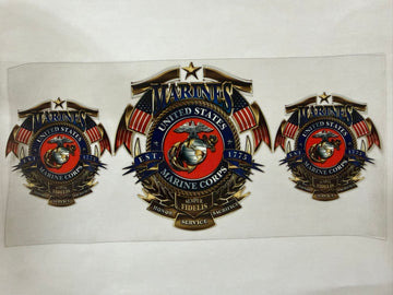 3611 - Marines UV-DTF 16oz Cup Wrap