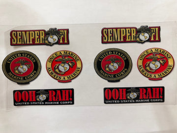 3610 - Marine Corp UV-DTF 16oz Cup Wrap