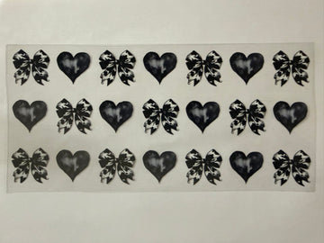 3556 - Cow print bows UV-DTF 16oz Cup Wrap