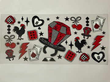 3554 - You make my heart pop cowboy UV-DTF 16oz Cup Wrap