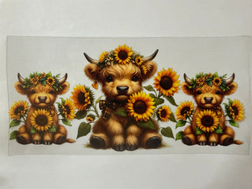 3532 - Highland cow UV-DTF 16oz Cup Wrap