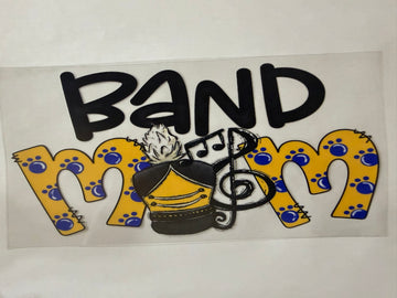 3499 - Band mom UV-DTF 16oz Cup Wrap