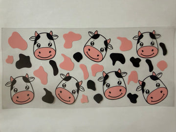3495 - cow print cows UV-DTF 16oz Cup Wrap