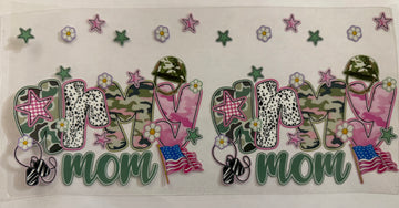 2475 - Army mom UV-DTF 16oz Cup Wrap
