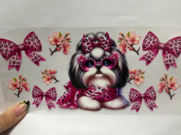 3798 - Shih Tzu UV-DTF 16oz Cup Wrap