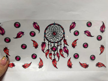 3797 - Dream catcher UV-DTF 16oz Cup Wrap